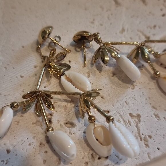 New FP Shell Drop Dangle Earrings - Picture 7 of 9